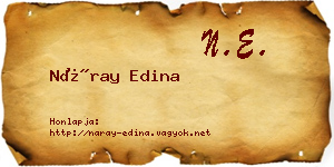 Náray Edina névjegykártya